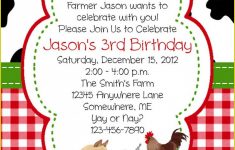 Free Printable Farm Birthday Invitations