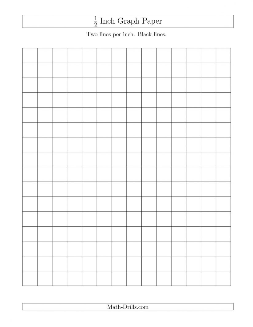 Math : Print Graph Paper Word 1 2 Inch Tips For Teachers Printable - Half Inch Grid Paper Free Printable