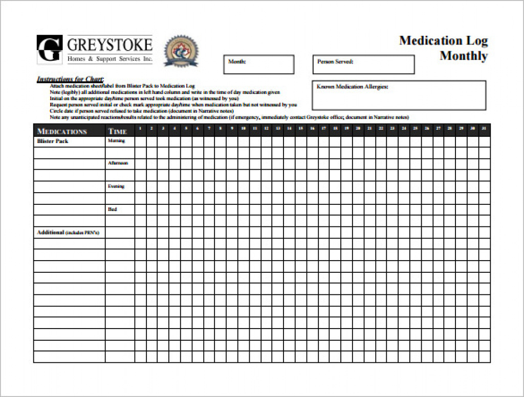 Medication Time Chart - Saman.cinetonic.co Regarding Free Printable - Free Printable Daily Medication Chart