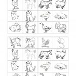 Memory Game On Farm Animals Worksheet   Free Esl Printable   Free Printable Farm Animal Flash Cards