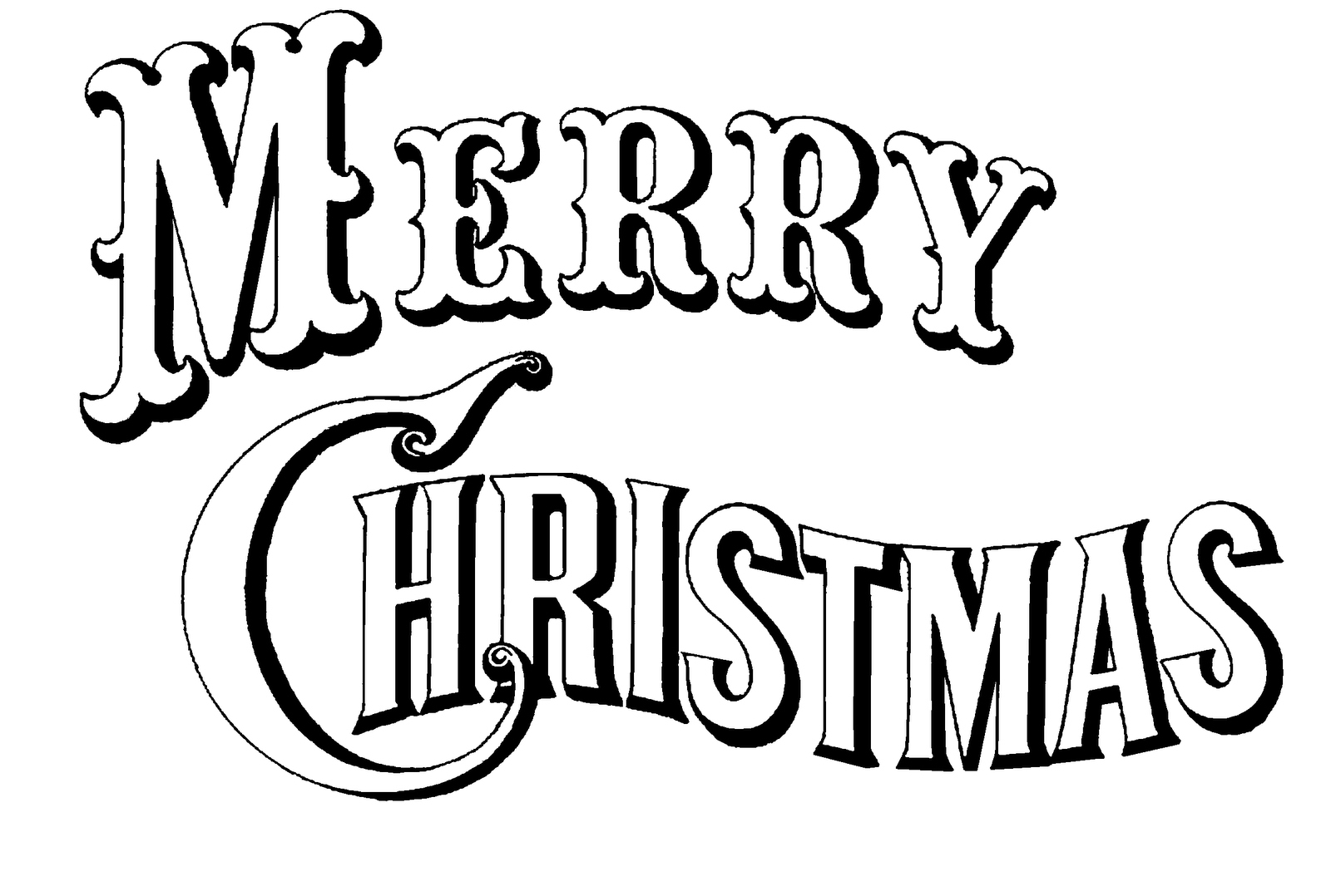 Download Merry Christmas Stencil Free Printable