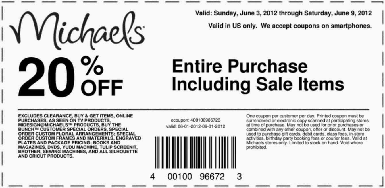 Michaels Free Printable Coupons | Printable Coupons Online - Free Printable Coupons 2014