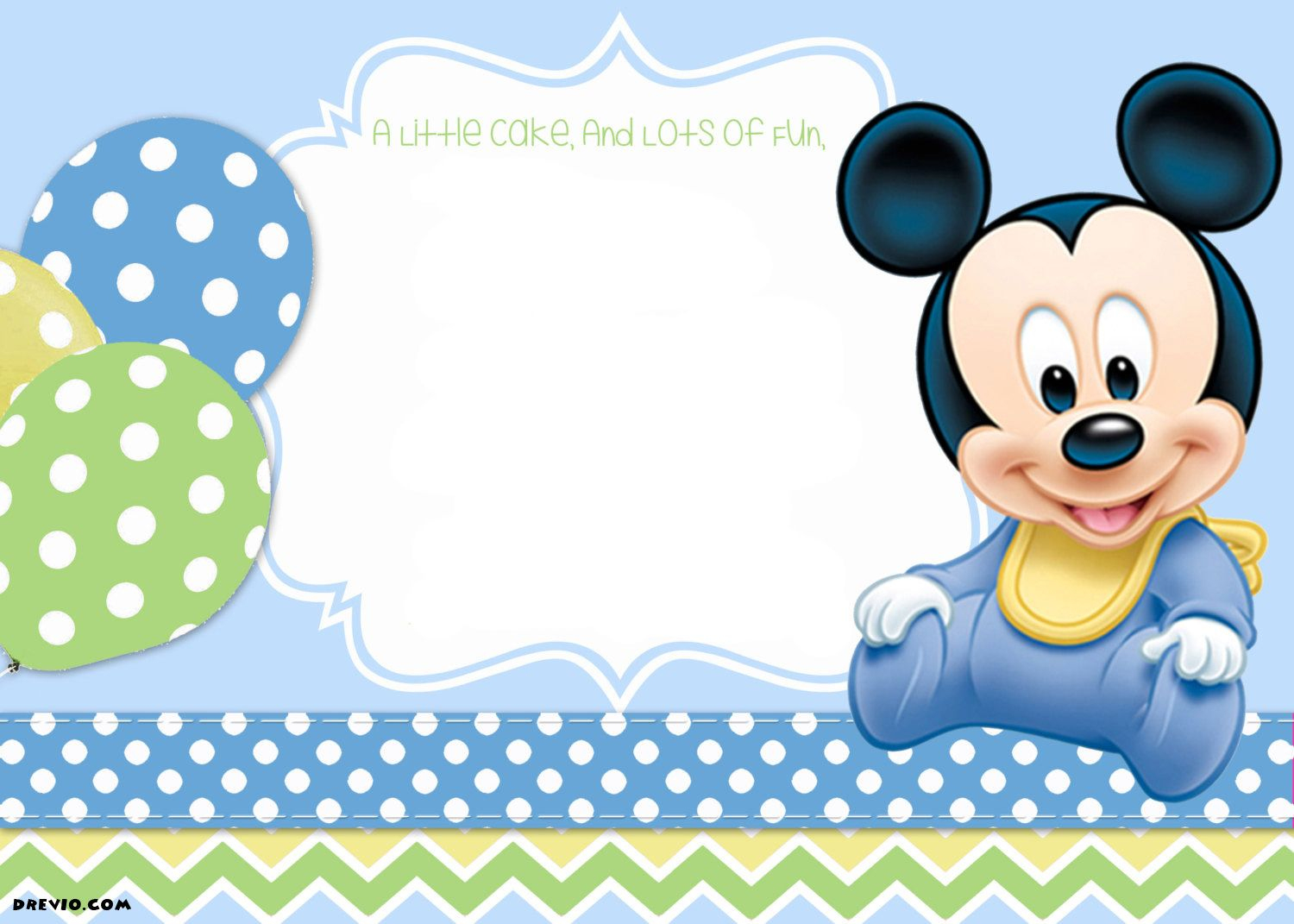 Mickey Mouse 1St Birthday | Tiago&amp;#039;s Birthday | Mickey Mouse Baby - Free Printable Baby Mickey Mouse Birthday Invitations