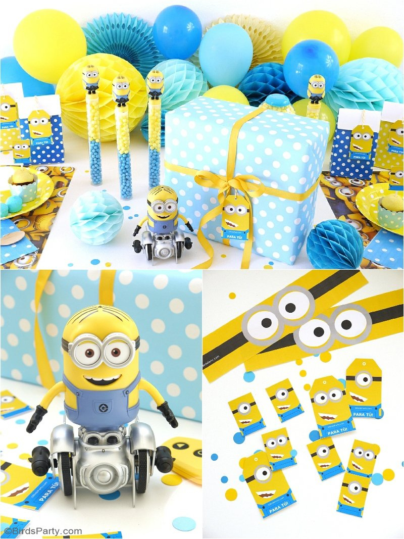 Minion Inspired Birthday Party Ideas &amp;amp; Free Printables - Party Ideas - Thanks A Minion Free Printable