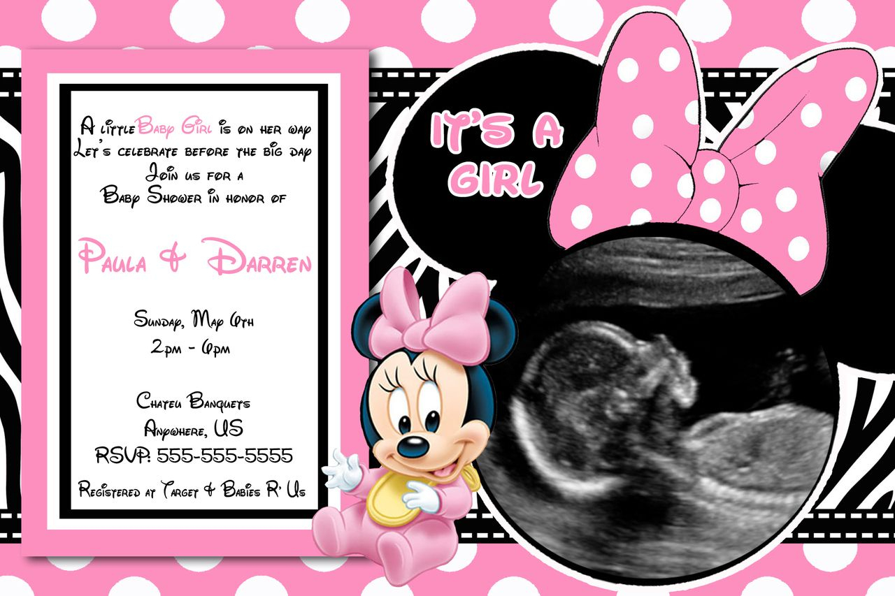 Minnie Mouse Baby Shower Invitations Free Card Review How Make - Free Printable Minnie Mouse Baby Shower Invitations