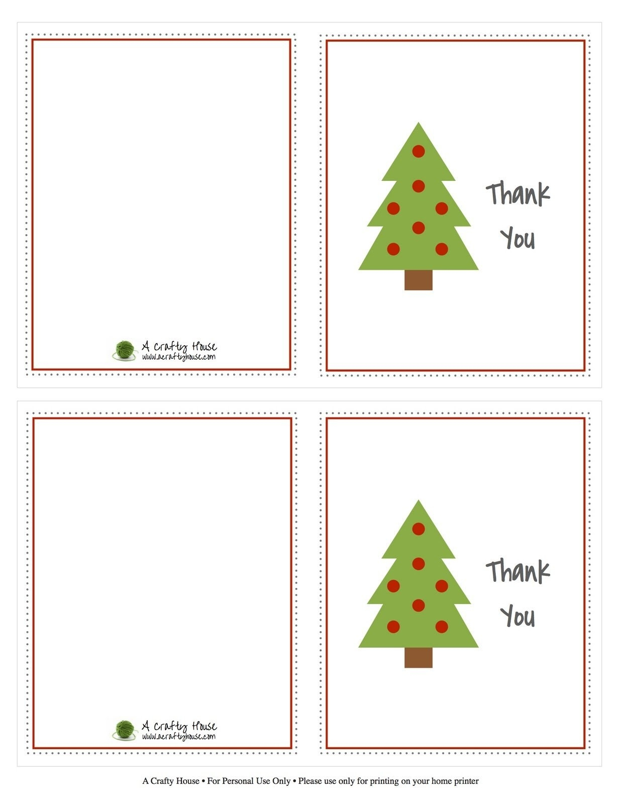 Modern Decoration Christmas Thank You Cards Printable Free Christmas - Christmas Thank You Cards Printable Free