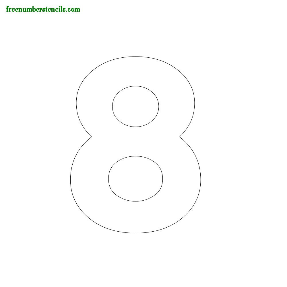 Modern Number Stencils Online Printable - Freenumberstencils - Free Printable 4 Inch Number Stencils