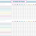 Monthly Bill Log Template Free Printable Monthly Bill Tracker   Free Printable Bill Tracker