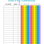 Monthly Bill Pay Checklist  Free Printable | $ Saving Money   Free Printable Bill Organizer