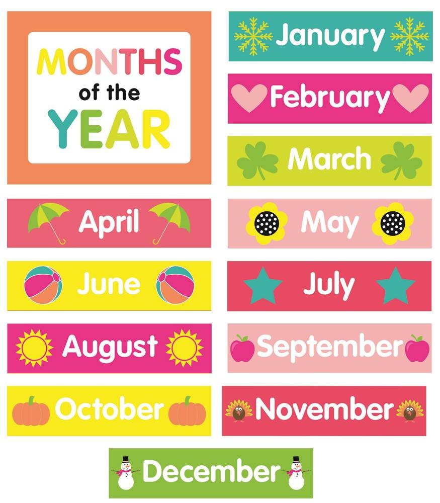 Months Of The Year Calendar Printables Just Teach Month Printable - Free Printable Months Of The Year Chart