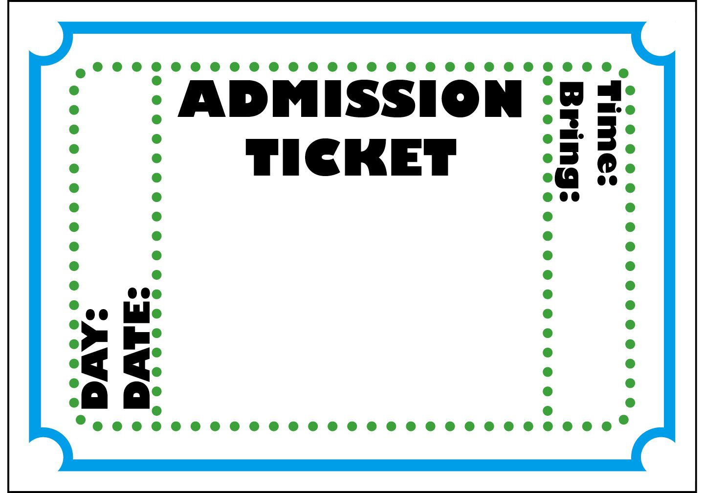 Mormon Share } Admission Ticket | Party :p | Ticket Template, Movie - Free Printable Admission Ticket Template