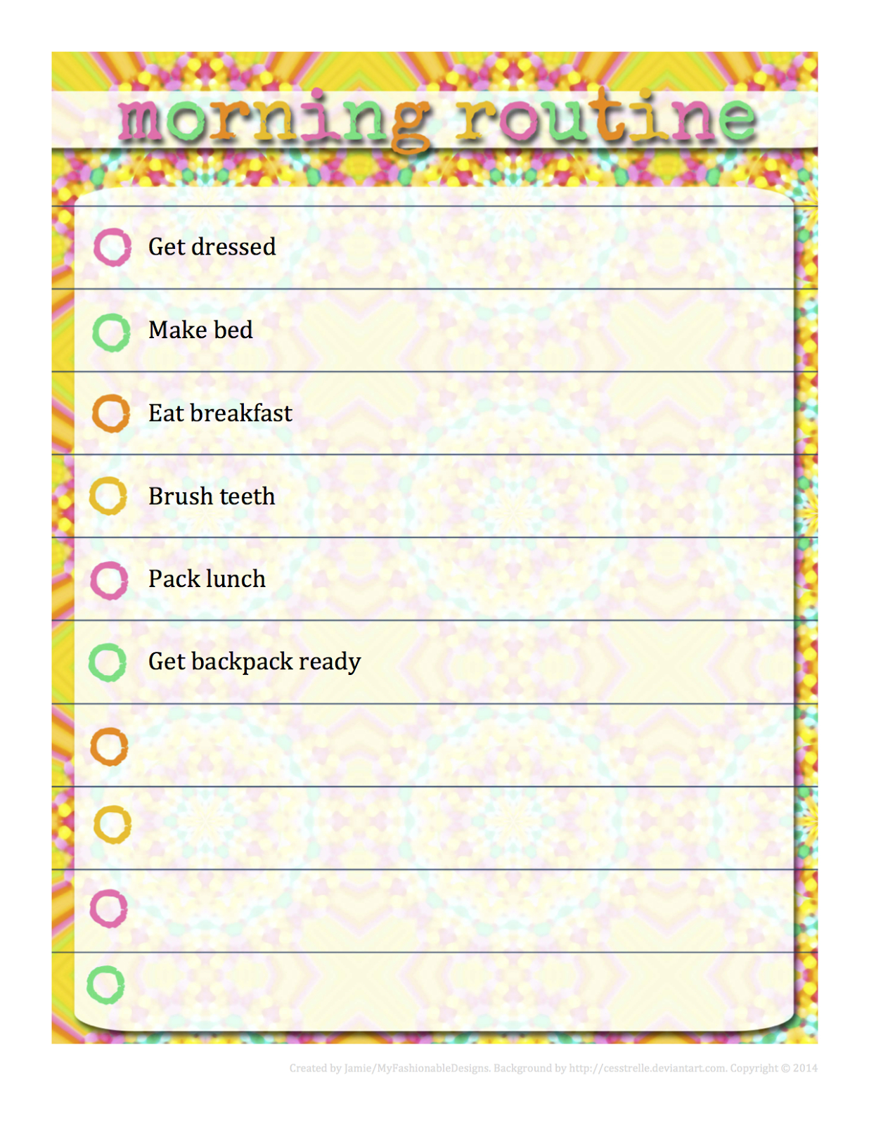 Morning Routine Chart - Free Download - Editable In Word! | Kids - Free Printable Morning Routine Chart