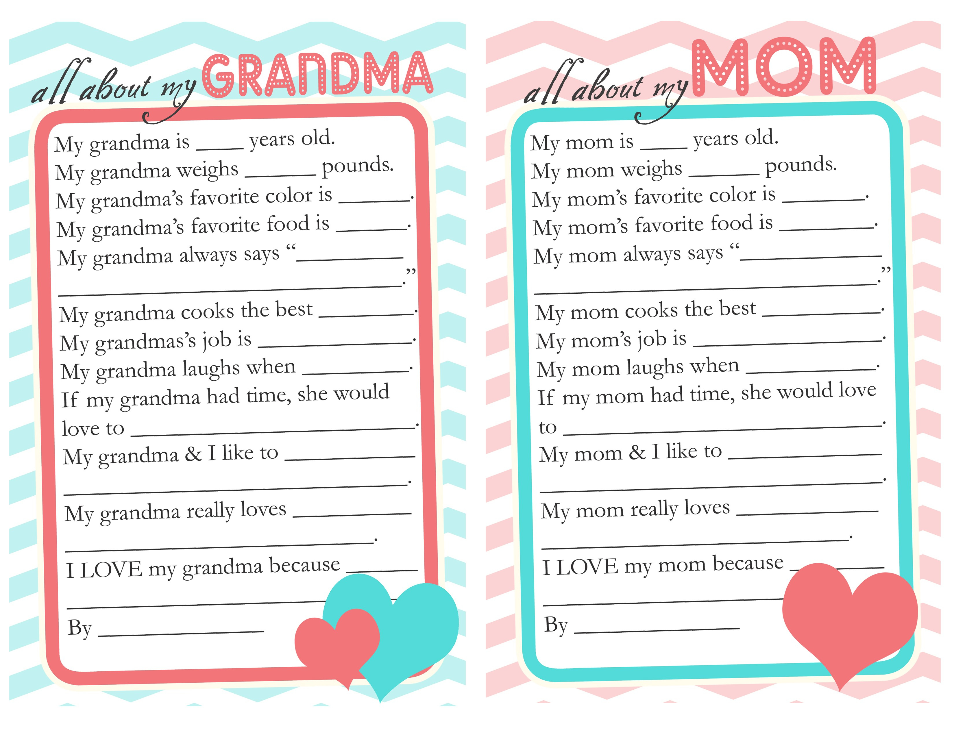 Mother&amp;#039;s Day Questionnaire &amp;amp; Free Printable Download – Jowo - Free Printable Mother&amp;amp;#039;s Day Questionnaire