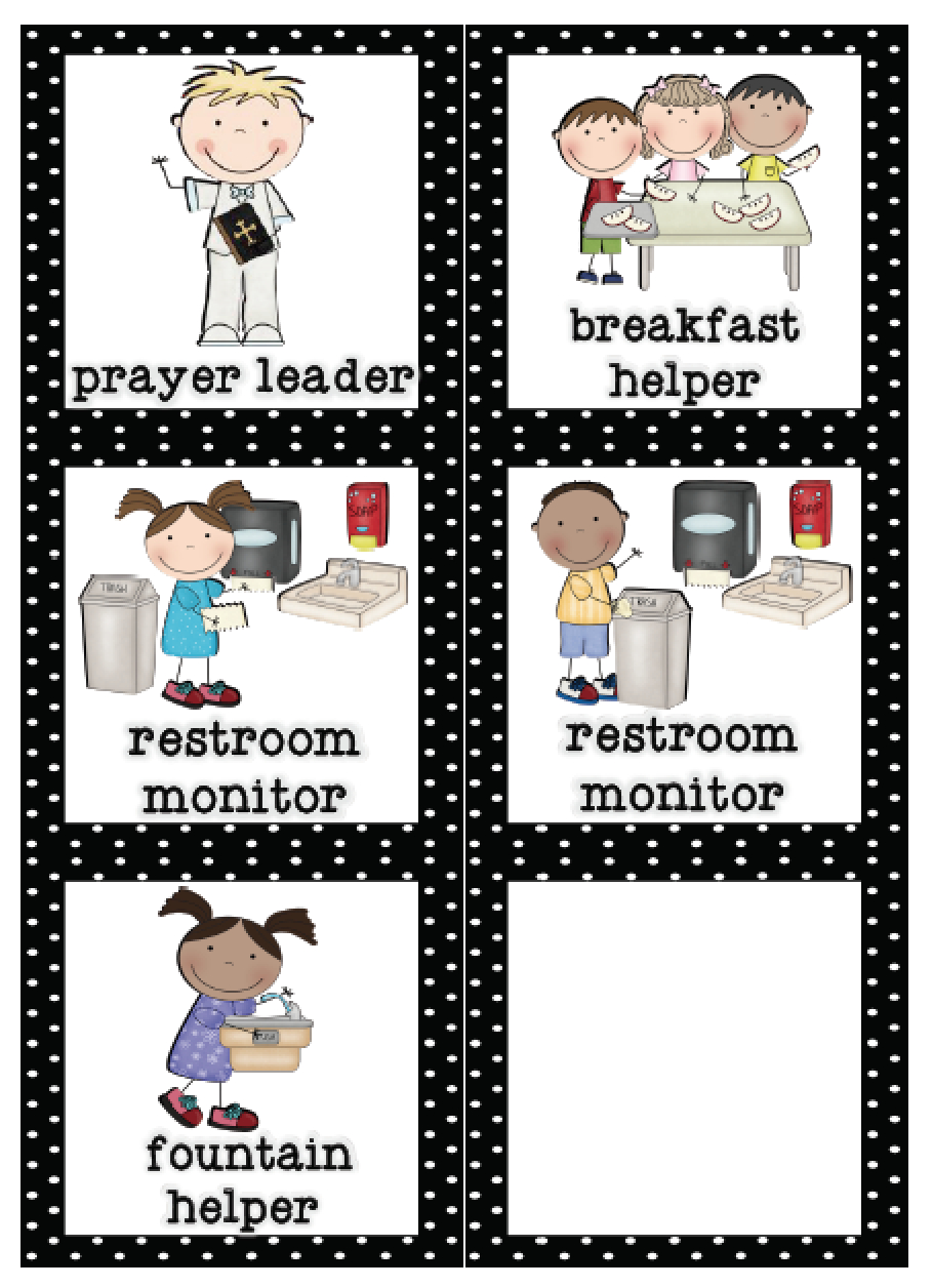 Mrs. Lirette&amp;#039;s Learning Detectives: Classroom Helpers Set {Free} - Preschool Classroom Helper Labels Free Printable