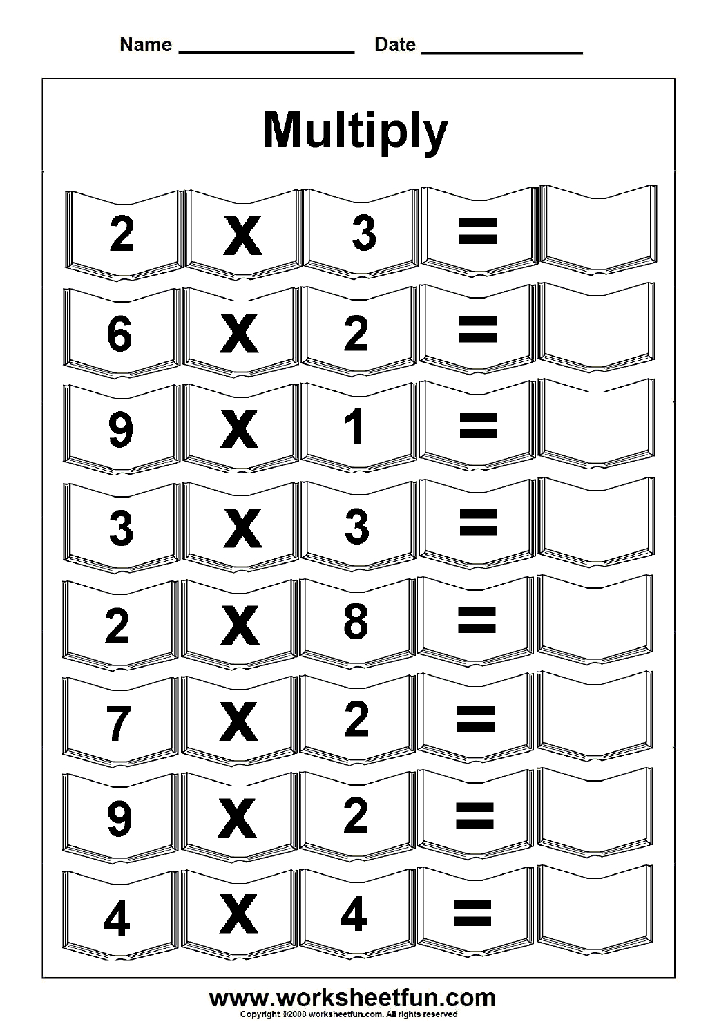 Multiplication – 5 Worksheets / Free Printable Worksheets – Worksheetfun - Free Printable Multiplication Sheets