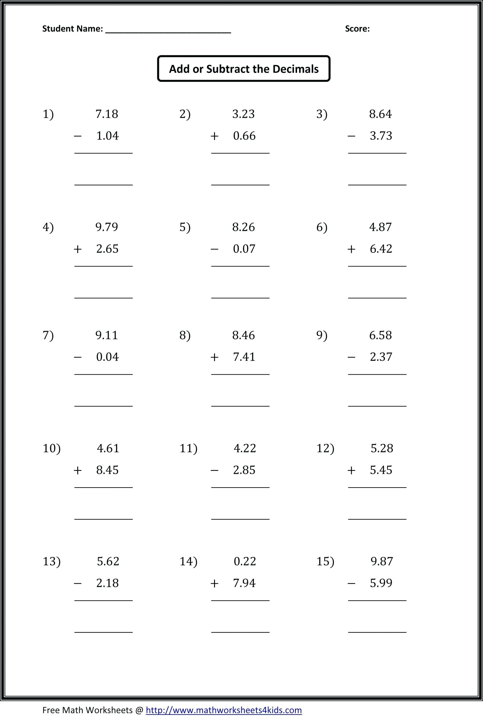 Multiplication With Decimals Worksheets Math Hard Multiplication 2 - Multiplying Decimals Free Printable Worksheets