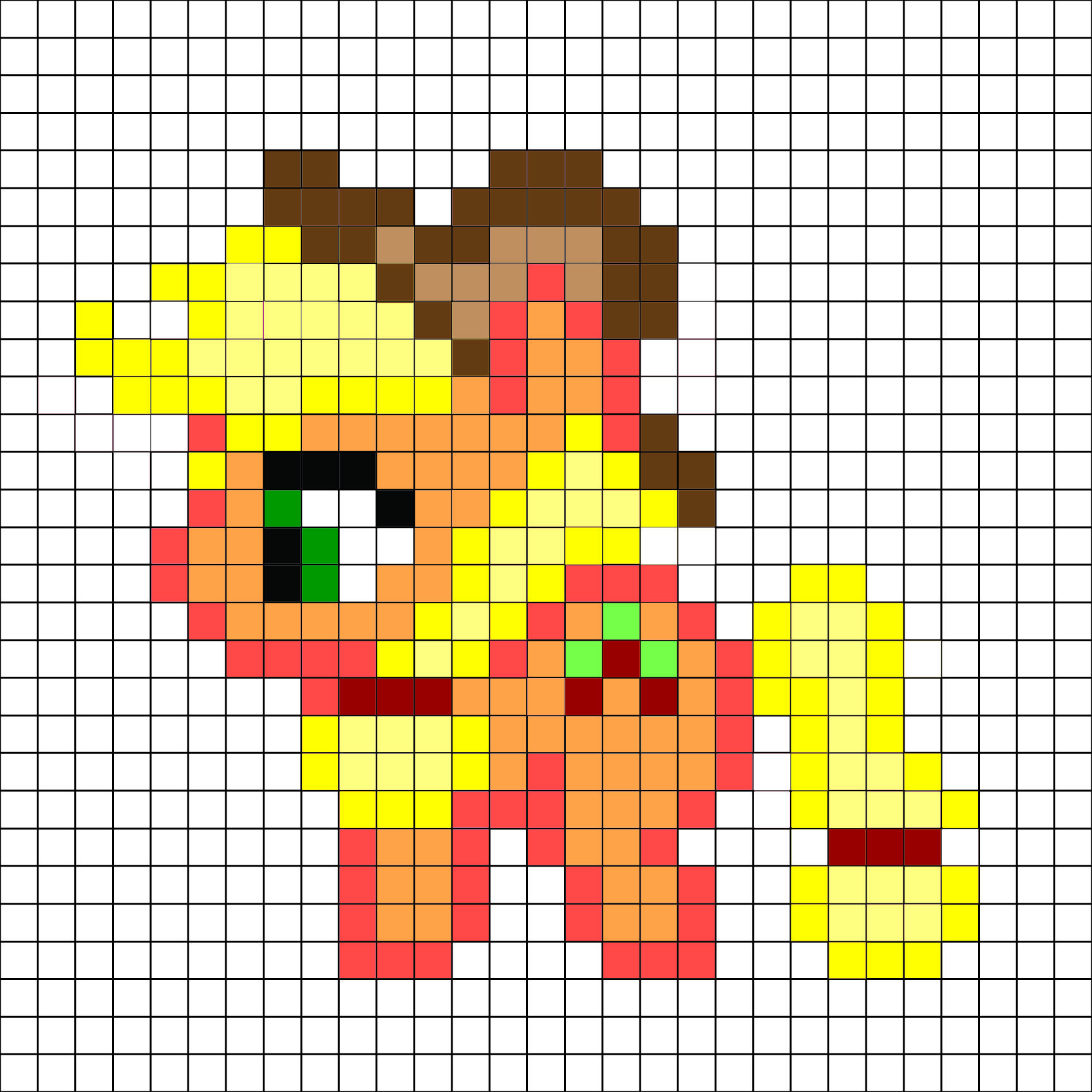 My Little Pony - Apple Jack Pattern -Me For A Free And Better - Pony Bead Patterns Free Printable
