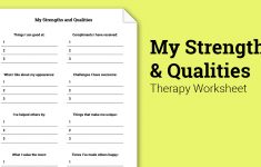 Free Printable Therapy Worksheets