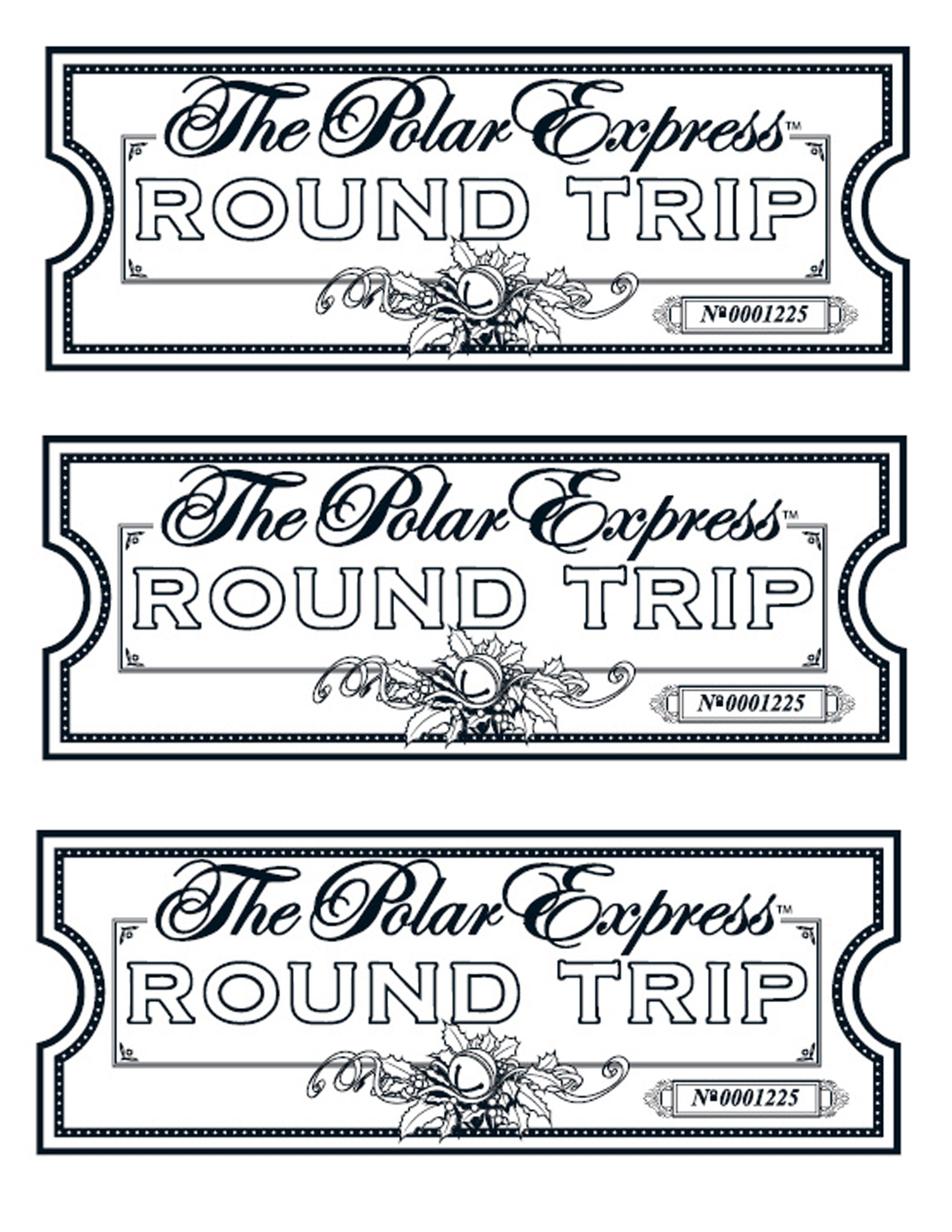 Free Polar Express Printable Tickets - Free Printable