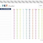 Nadia Helena: Freebie: Bill Payment Checklist | Planner Printables   Free Printable Monthly Bill Checklist