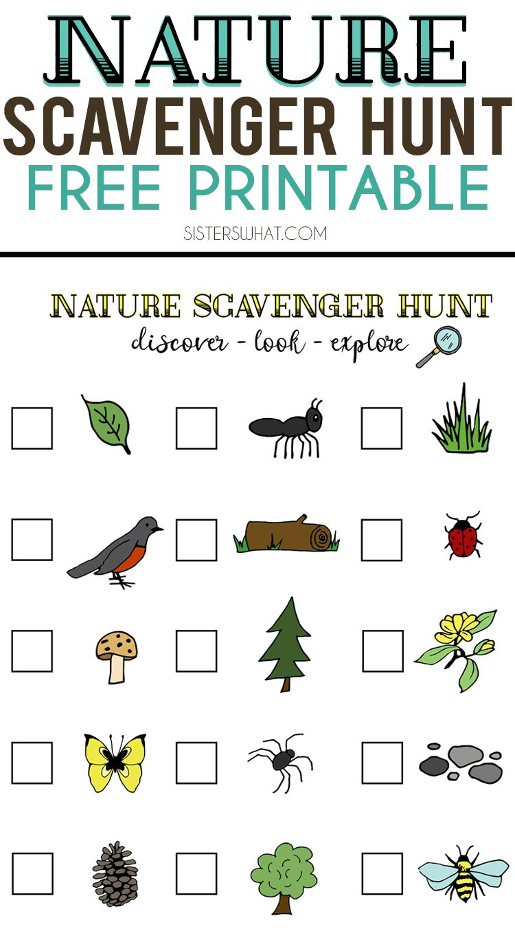 Nature Scavenger Hunt And Summer Adventures | Crafting Chicks - Free Printable Scavenger Hunt