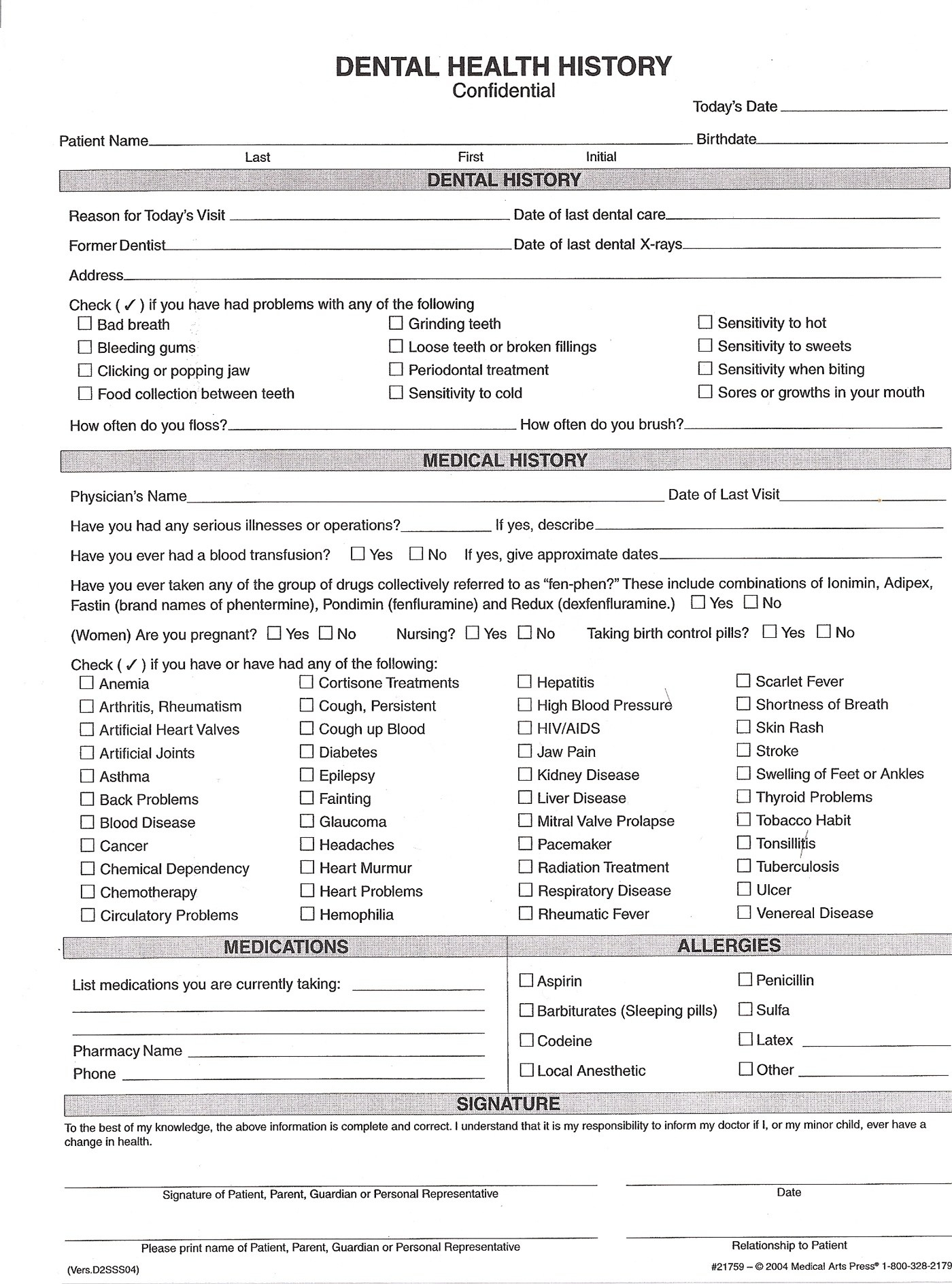 New Client Health History Form #1657914201 – Health History Form (+ - Free Printable Personal Medical History Forms