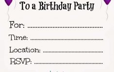 13Th Birthday Party Invitations Printable Free