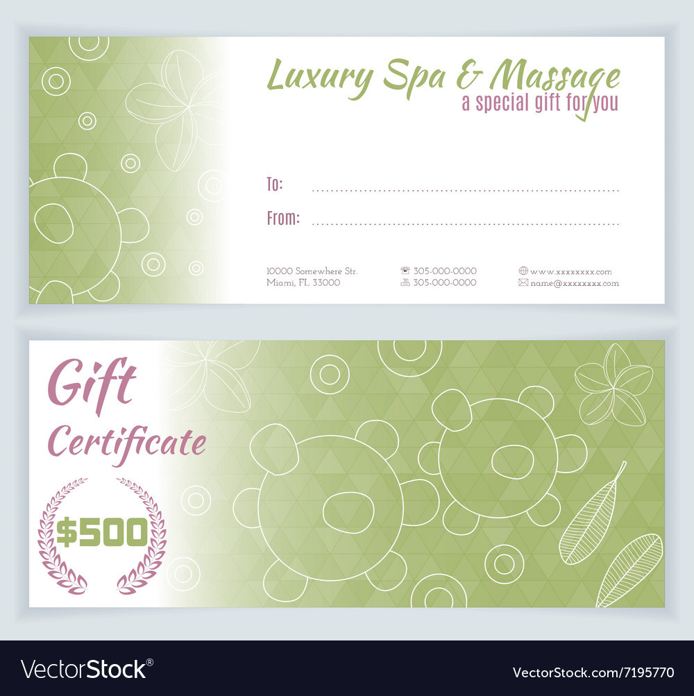 New Massage Gift Certificate Template — Jkwd - Jkwd - Free Printable Massage Gift Certificate Templates