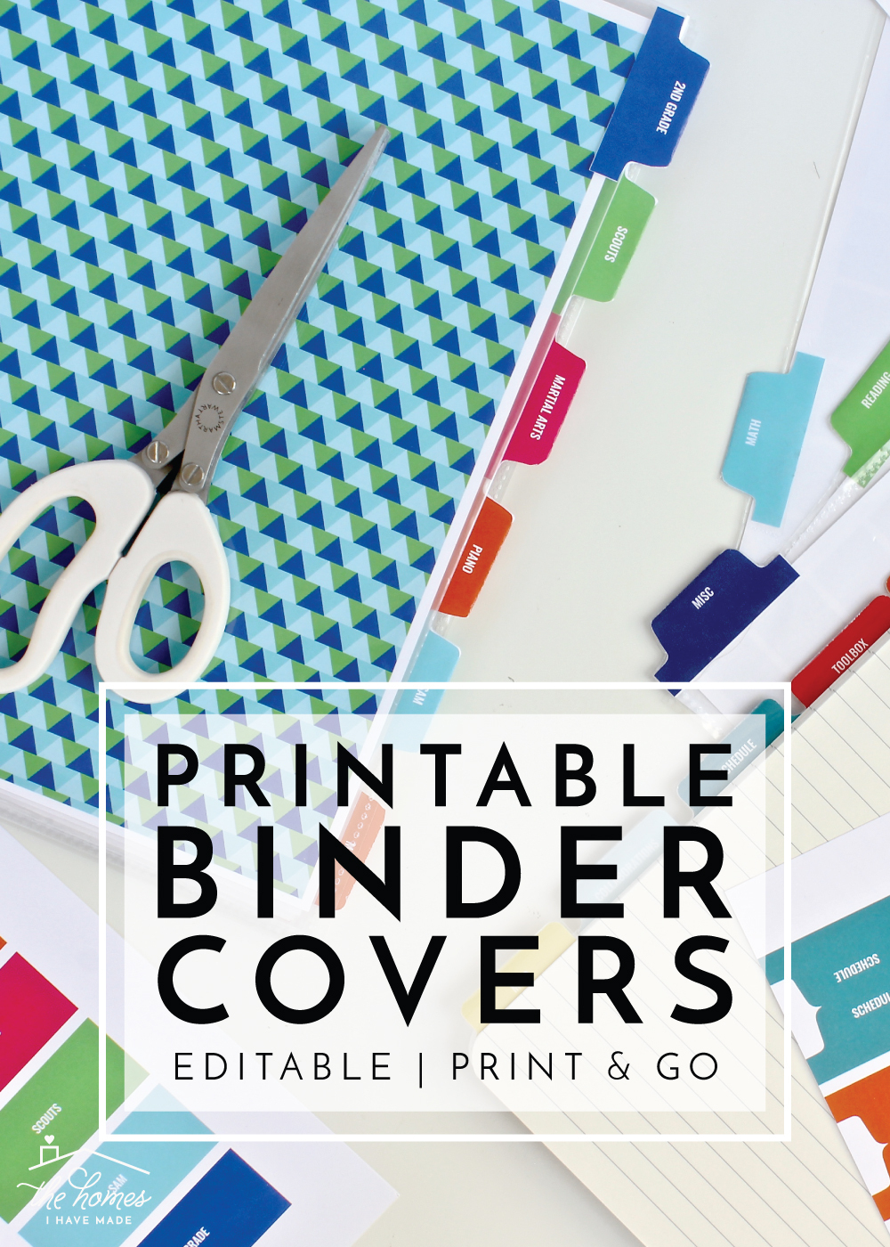 New To The Organization Toolbox: Printable Binder Covers And Tabs - Free Printable Customizable Binder Covers