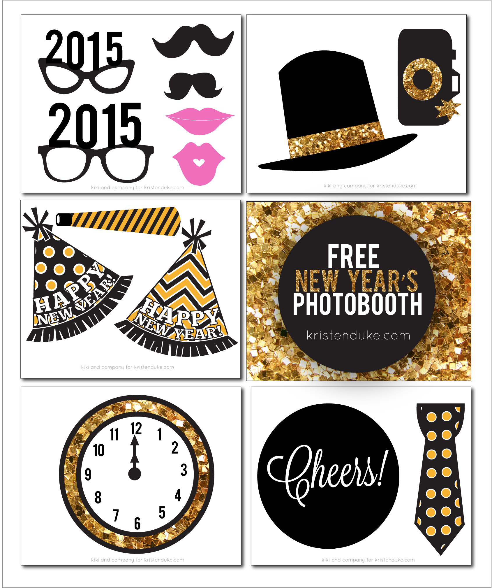 New Years Eve Photo Booth Props - Printable Photo Booth Props For - Free Printable 30Th Birthday Photo Booth Props