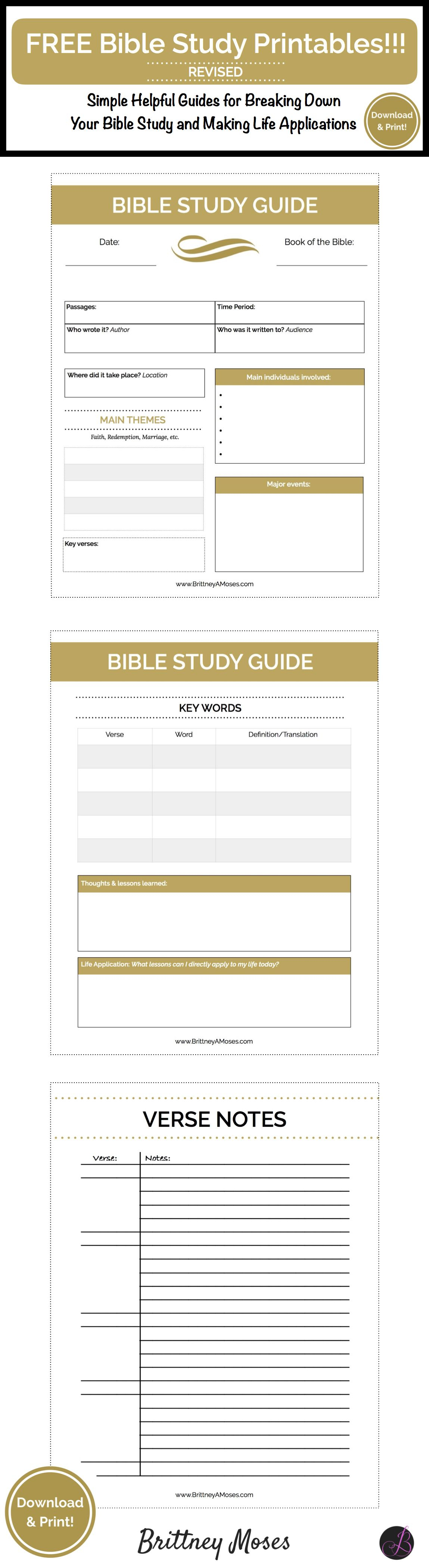 printable bible study guides