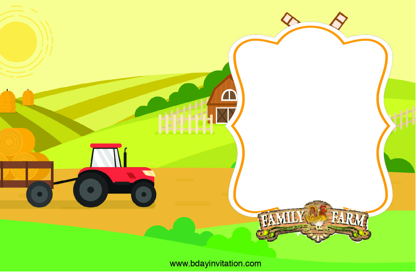 Nice Free Printable Farm Birthday Invitation Template | Free - Free Printable Farm Birthday Invitations