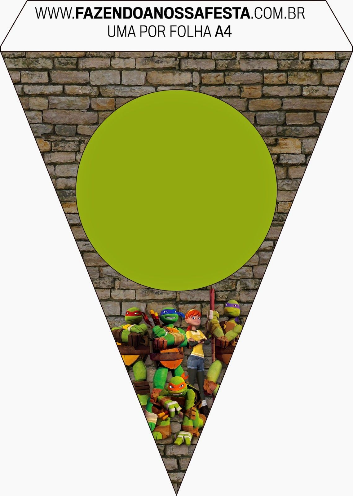 Ninja Turtles Free Party Printables And Invitations. | Party - Free Printable Ninja Turtle Birthday Banner