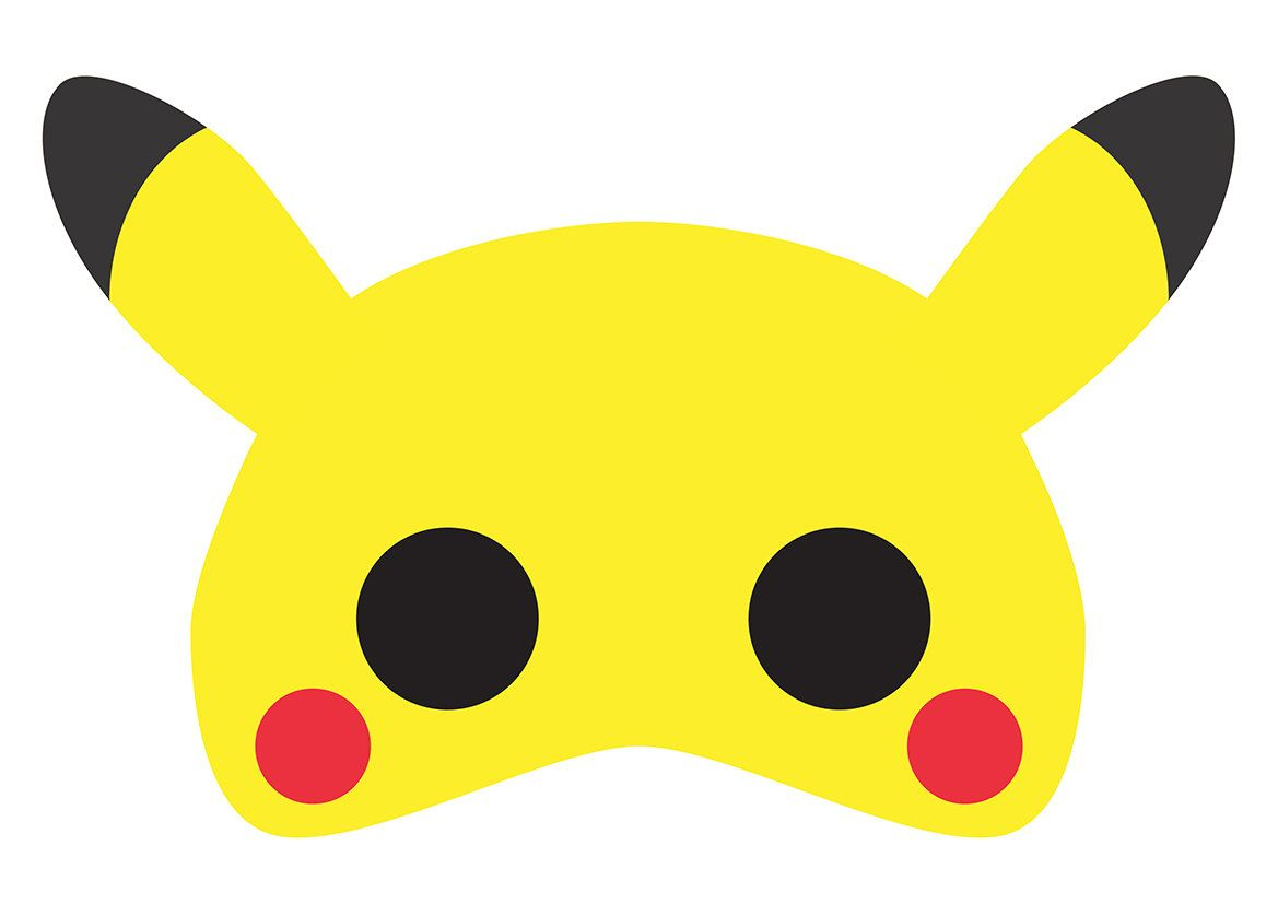 No Costume? No Problem! Heres A Printable Pikachu (Pokemon) Mask - Free Printable Pokemon Masks