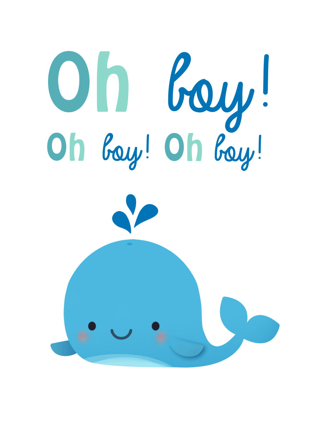 Oh Boy - Free Baby Shower &amp;amp; New Baby Card | Greetings Island - Free Printable Baby Shower Card