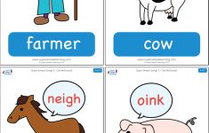 Free Printable Farm Animal Flash Cards