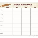 One Step Toward Organized {Free Printable Menu Planner} | Dancing   Free Printable Menu