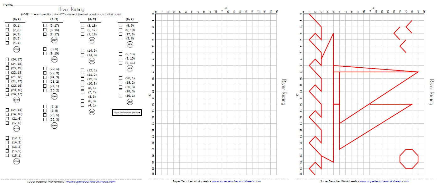 Ordered Pairs And Coordinate Plane Worksheets - Free Printable Coordinate Graphing Pictures Worksheets