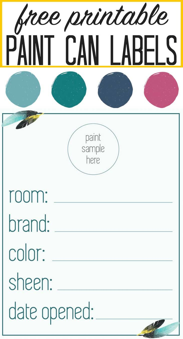 Our &amp;quot;in Living Color&amp;quot; Paint Palette | Projects To Work On - Free Printable Paint Palette