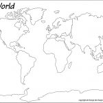 Outline Base Maps   Free Printable Map Of Continents And Oceans