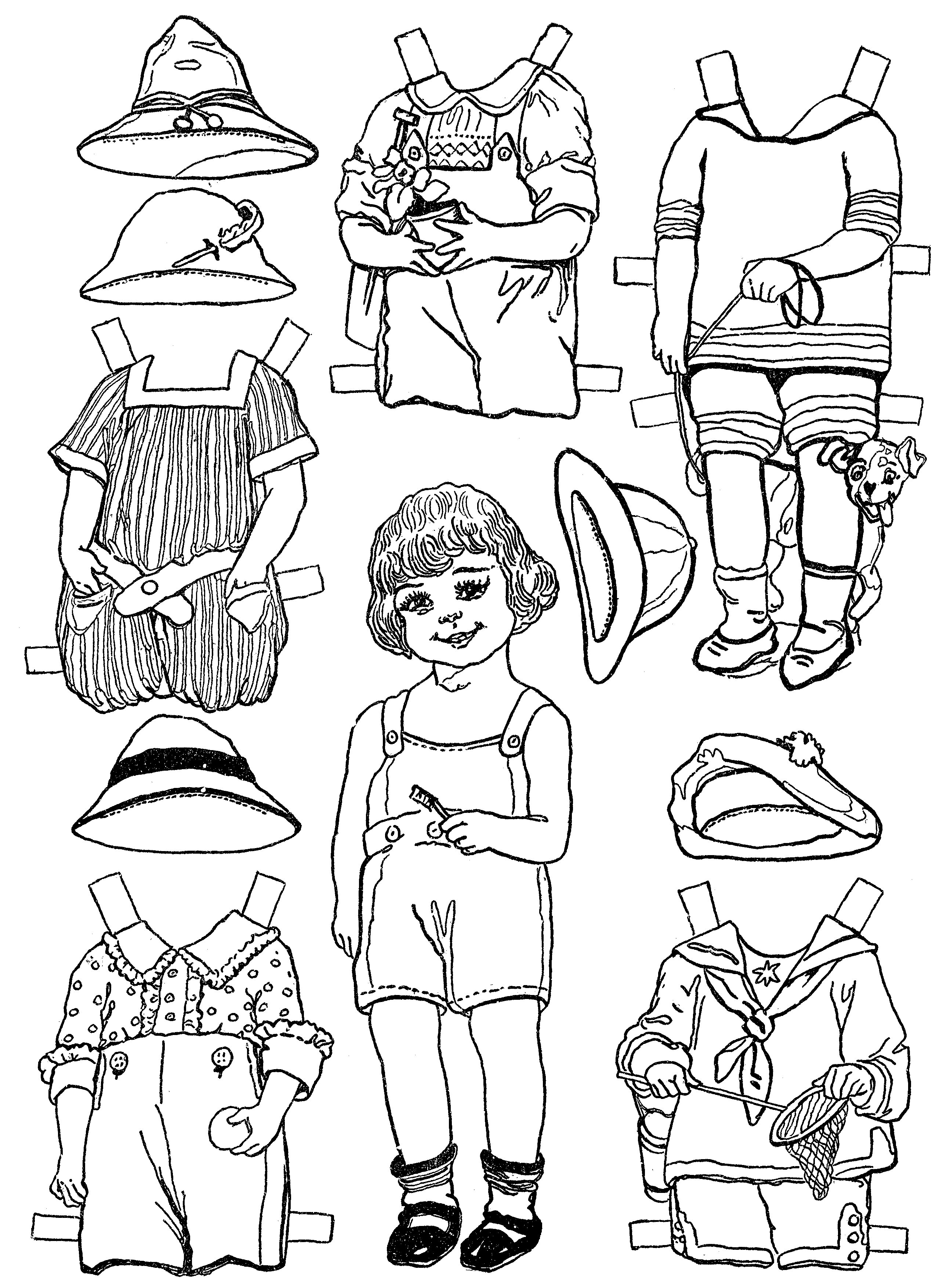 Paper Dolls And Paper Doll Dresses – Printable From Kid Fun – - Printable Paper Dolls To Color Free