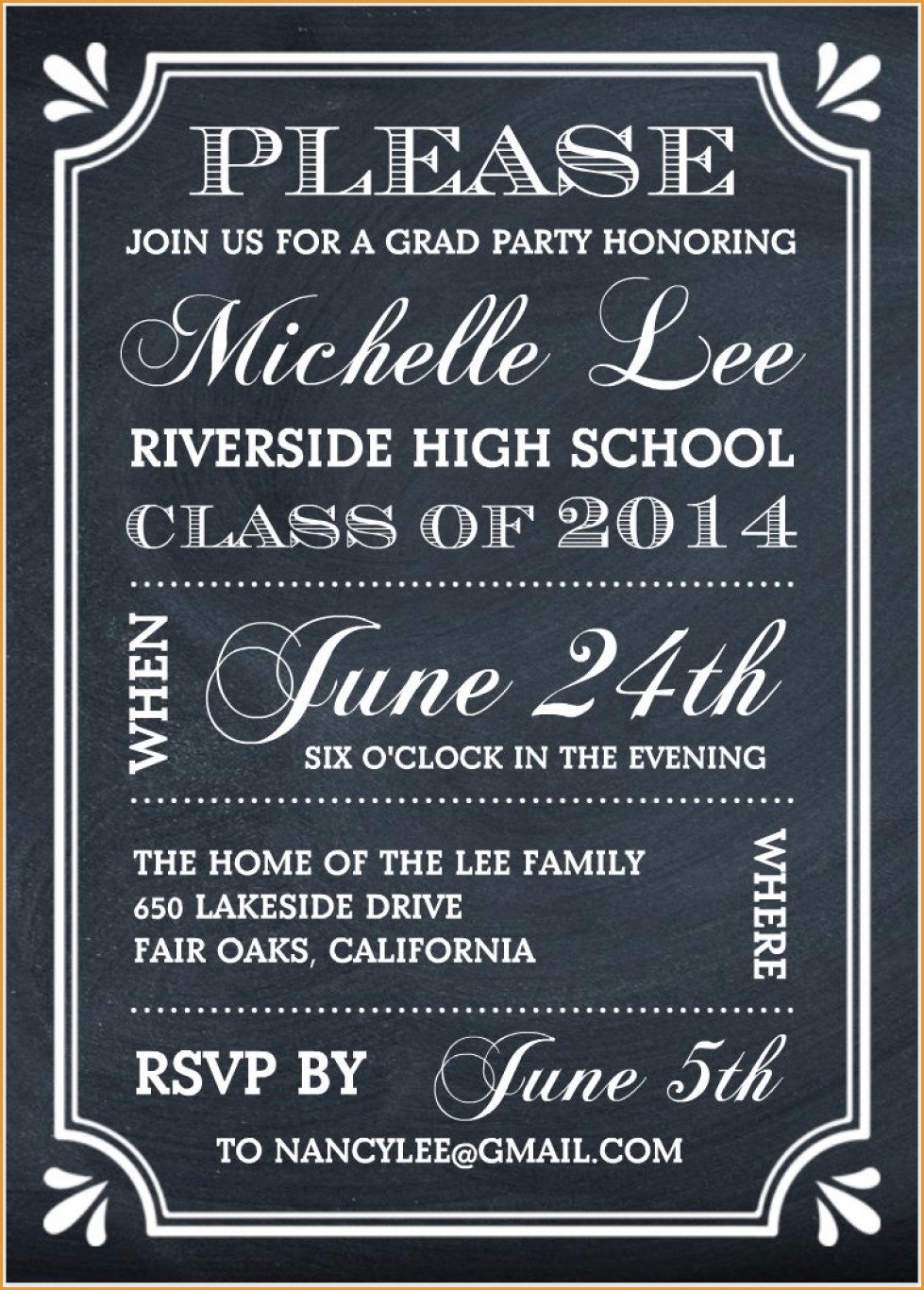 Party Invitations: Elegant Free Graduation Party Invitations Designs - Free Printable Graduation Invitations 2014