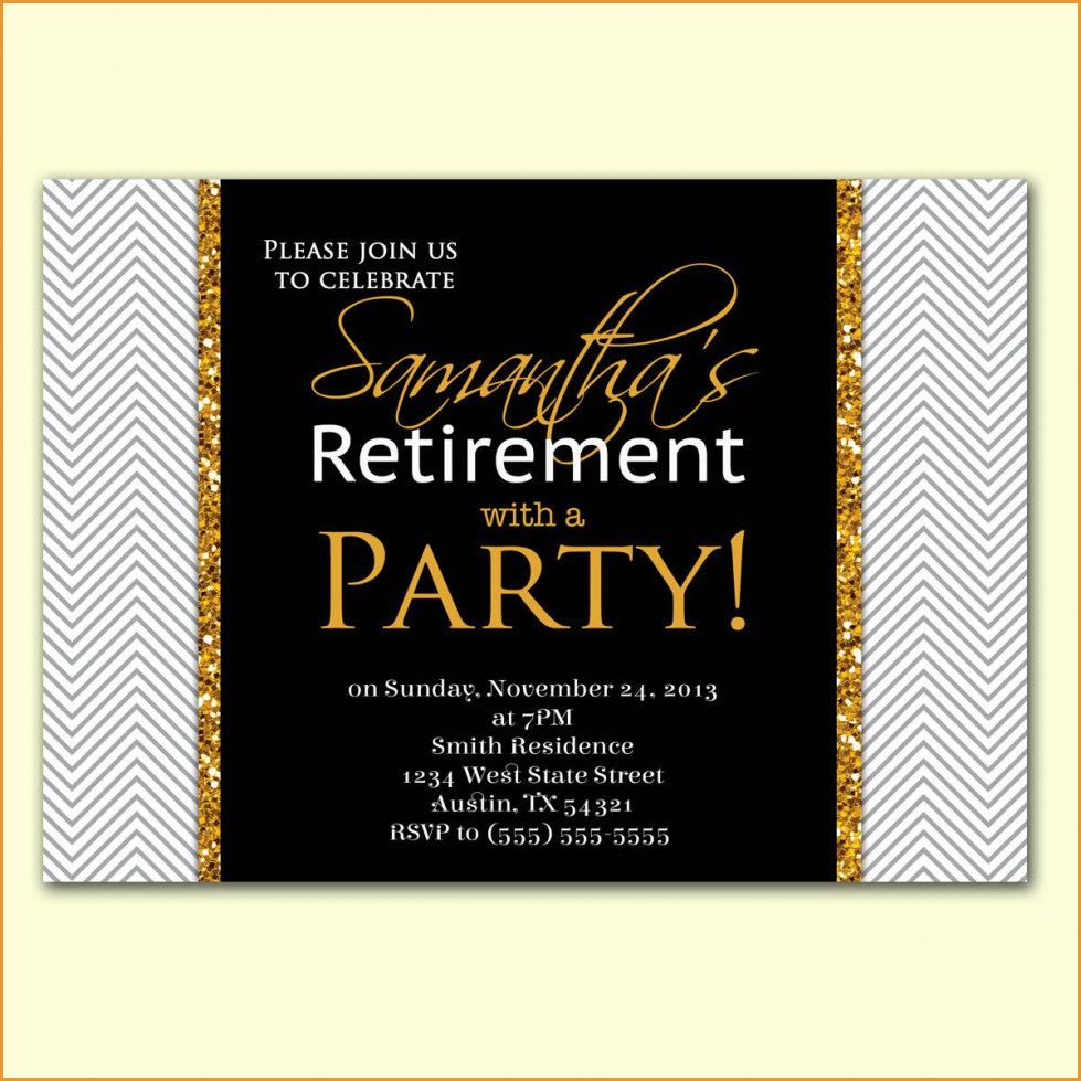Party Invitations: Retirement Party Invitations Free Printable - Free Printable Retirement Party Invitations