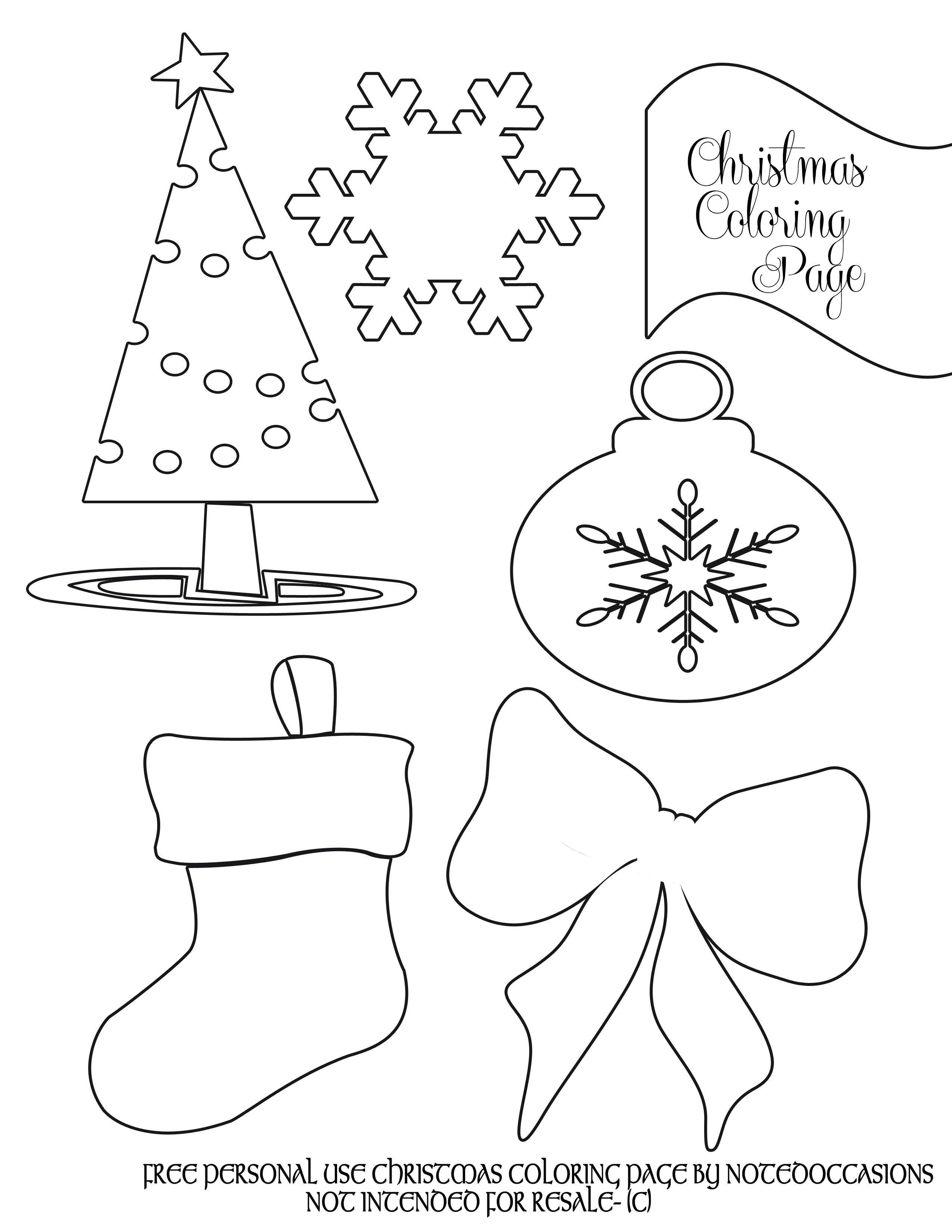 Party Simplicity Free Christmas Coloring Pages To Print - Party - Free Printable Christmas Coloring Pages For Kids