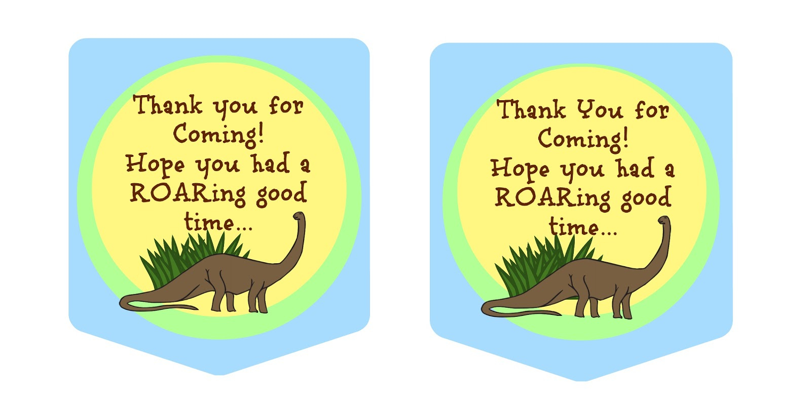 Party With Dinosaurs - Dinosaur Themed Birthday Party - Free Printable Dinosaur Labels