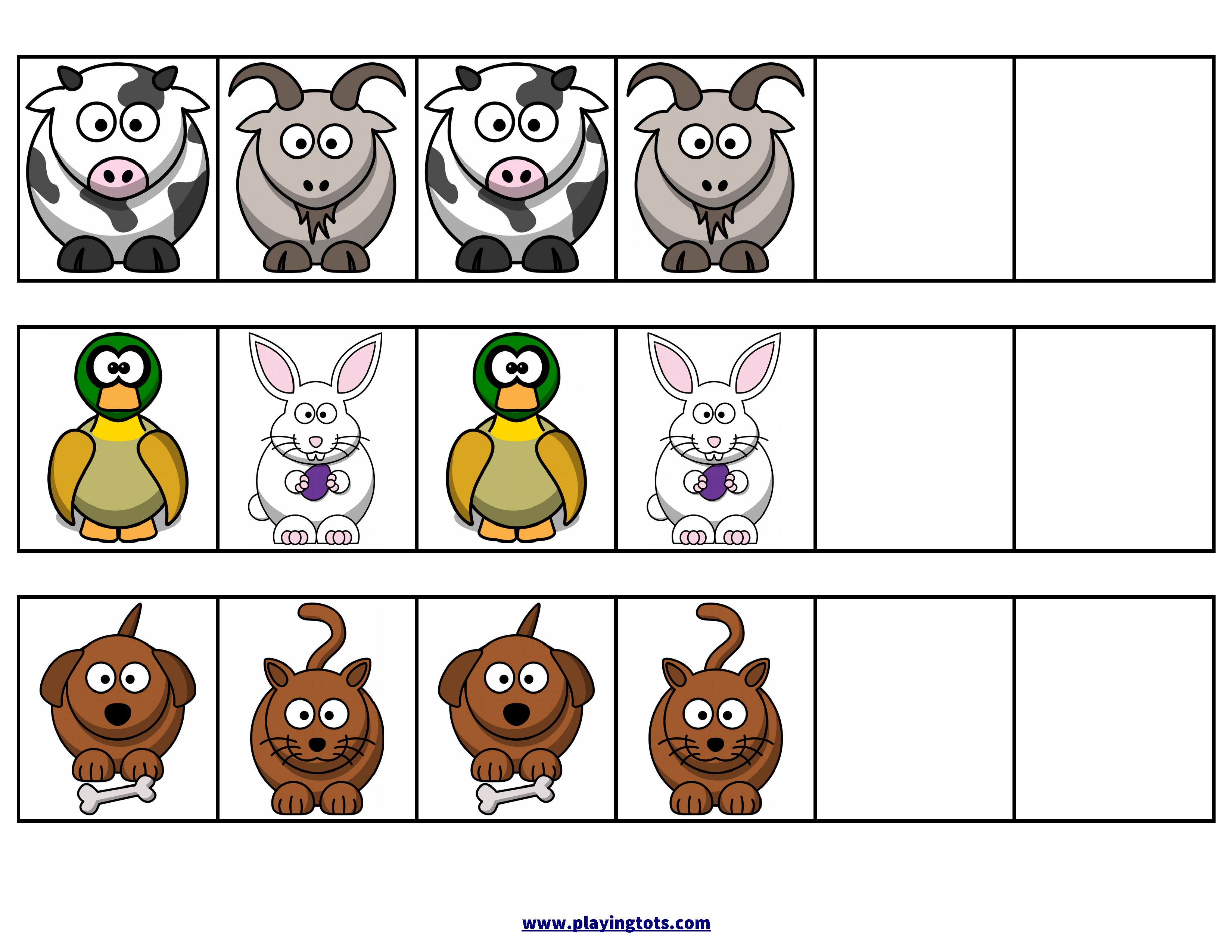 Pattern,animals,zoo,activity,free,printable,file,folder,toddler - Free Printable File Folders For Preschoolers