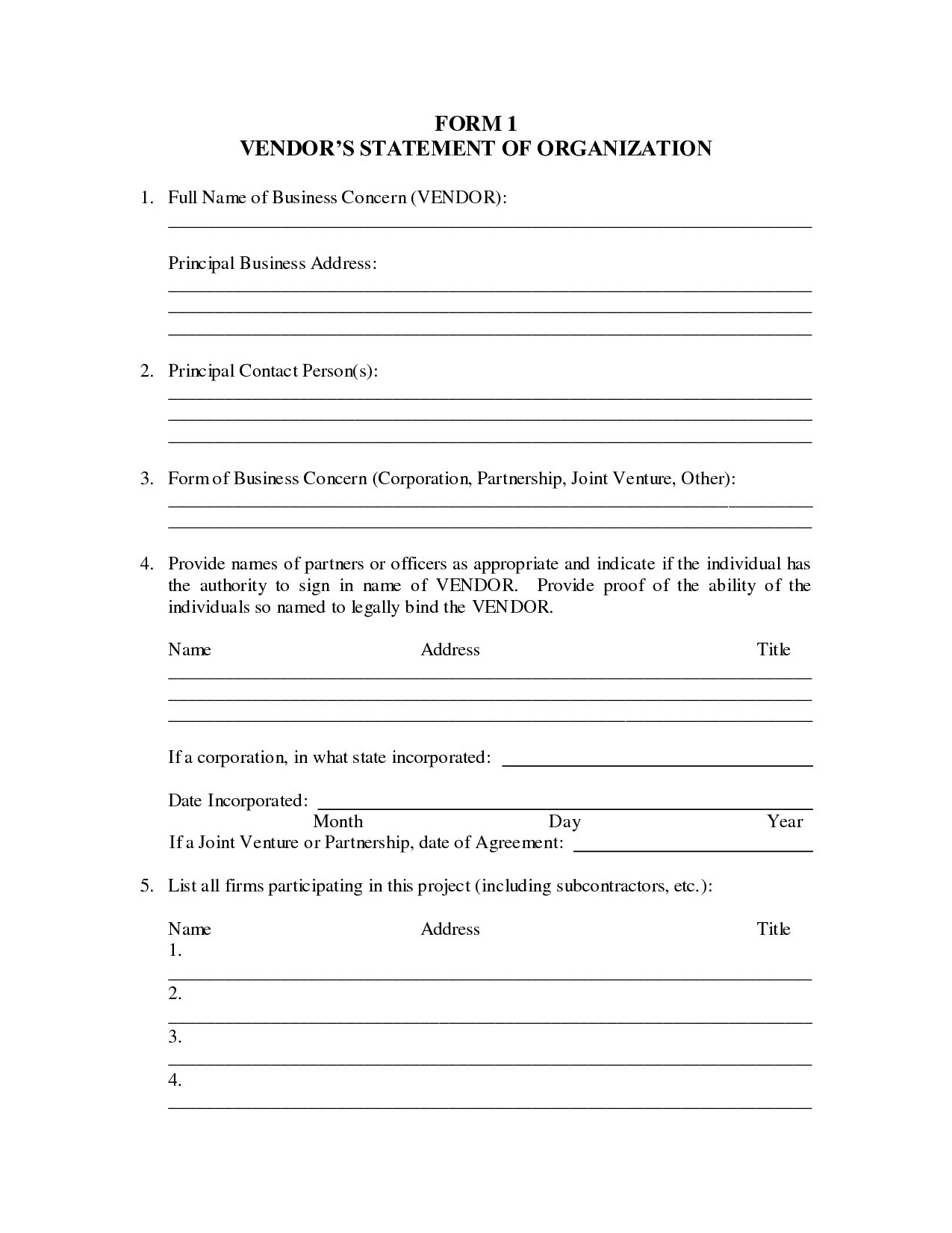 Pay Statement Form | Islamopedia.se - Free Printable Form Maker