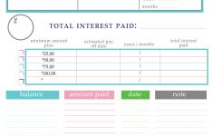 Paying Off Debt Worksheets – Free Printable Debt Snowball Worksheet