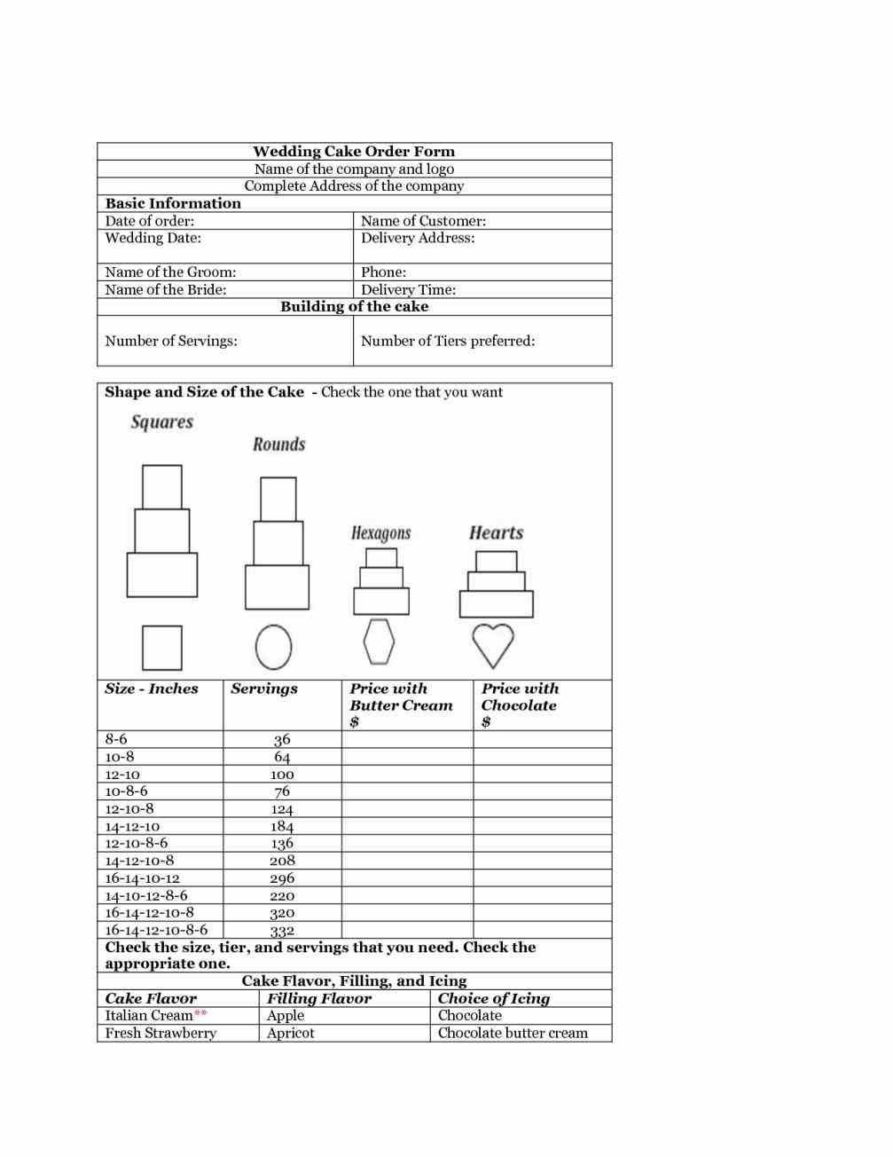 Pdf Household Binder Free Printable Customizable Order Form - Free Printable Order Forms