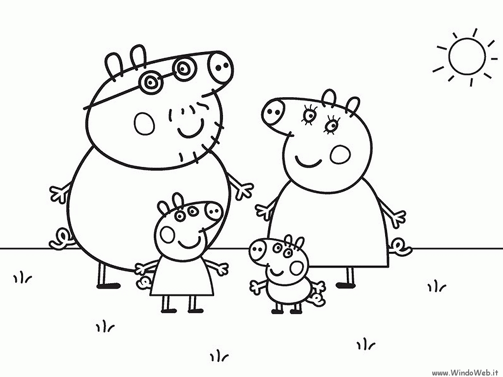 Peppa Pig Coloring Pages Printable Pdf Peppa Pig Colouring Pages - Pig Coloring Sheets Free Printable